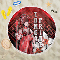 The First King Of Tonga Beach Blanket Tongan Pride