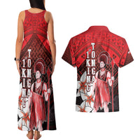 The First King Of Tonga Couples Matching Tank Maxi Dress and Hawaiian Shirt Tongan Pride LT05 - Polynesian Pride