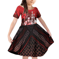 The First King Of Tonga Family Matching Off Shoulder Short Dress and Hawaiian Shirt Tongan Pride