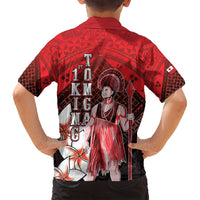 The First King Of Tonga Family Matching Tank Maxi Dress and Hawaiian Shirt Tongan Pride