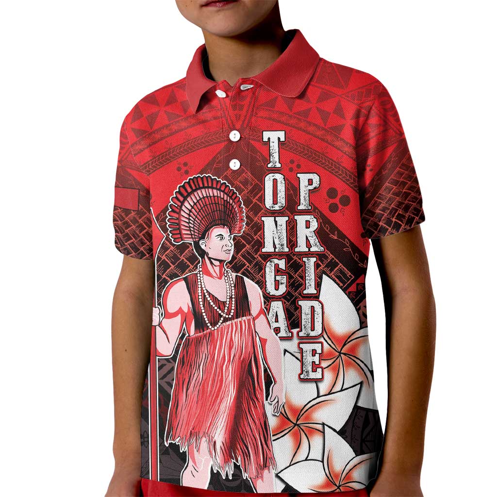 The First King Of Tonga Kid Polo Shirt Tongan Pride