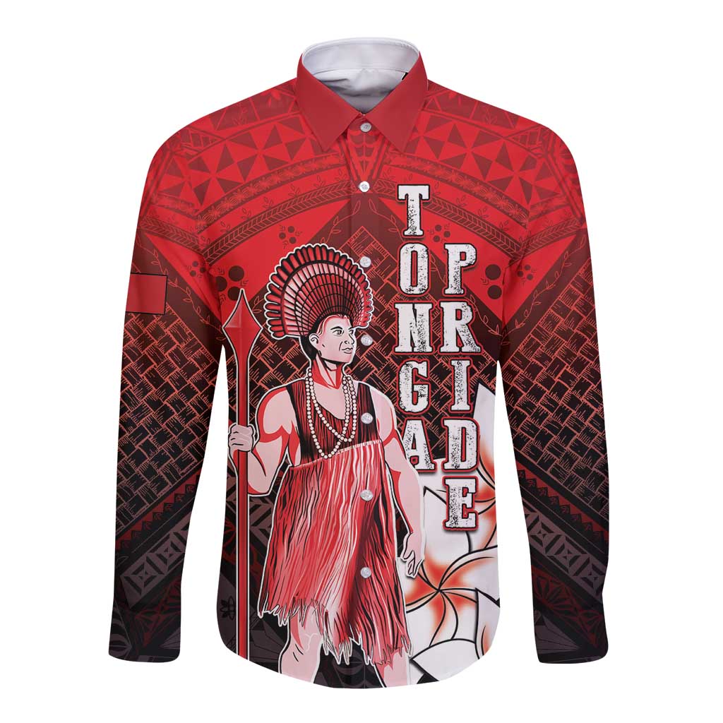 The First King Of Tonga Long Sleeve Button Shirt Tongan Pride