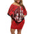 The First King Of Tonga Off Shoulder Short Dress Tongan Pride
