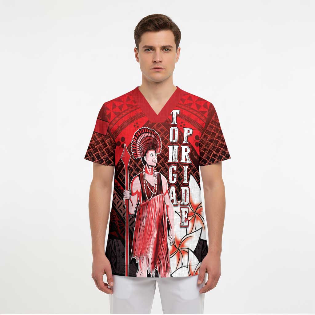 The First King Of Tonga Scrub Top Tongan Pride LT05 - Polynesian Pride