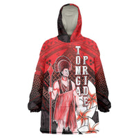 The First King Of Tonga Wearable Blanket Hoodie Tongan Pride