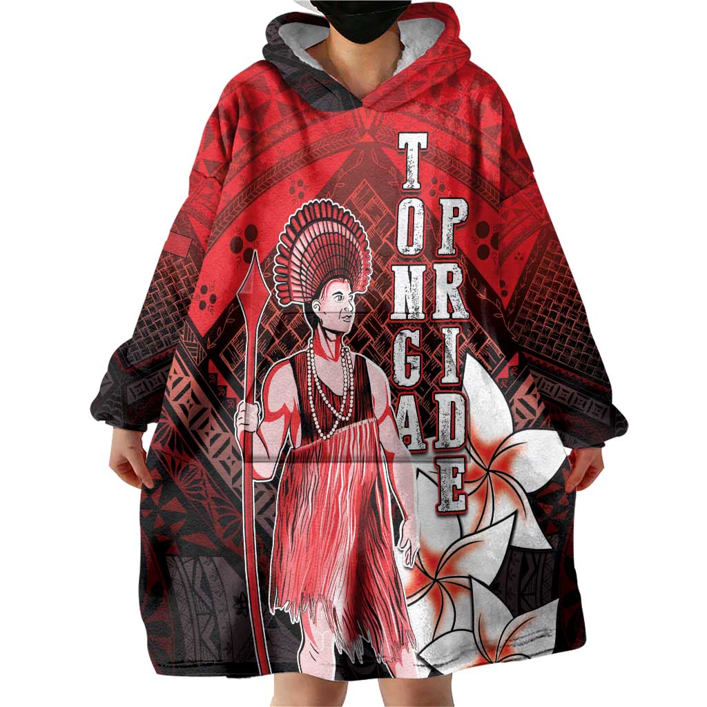 The First King Of Tonga Wearable Blanket Hoodie Tongan Pride