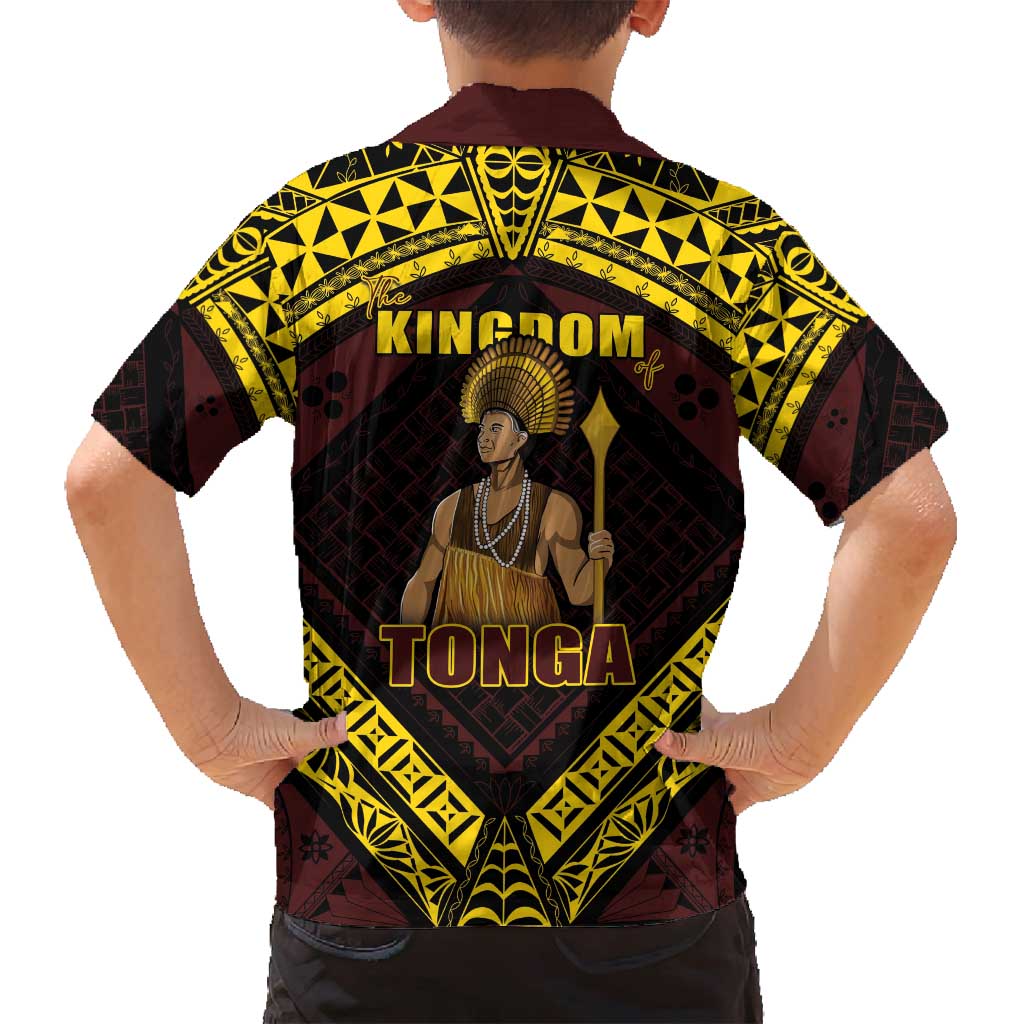 Tonga First King Family Matching Long Sleeve Bodycon Dress and Hawaiian Shirt Ahoeitu Know Your Roots