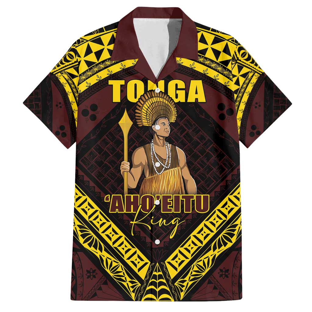 Tonga First King Family Matching Long Sleeve Bodycon Dress and Hawaiian Shirt Ahoeitu Know Your Roots
