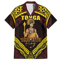 Tonga First King Family Matching Long Sleeve Bodycon Dress and Hawaiian Shirt Ahoeitu Know Your Roots