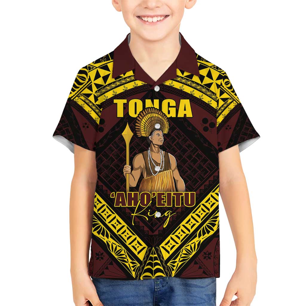 Tonga First King Family Matching Summer Maxi Dress and Hawaiian Shirt Ahoeitu Know Your Roots