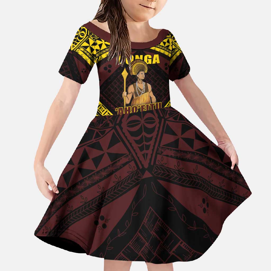Tonga First King Family Matching Tank Maxi Dress and Hawaiian Shirt Ahoeitu Know Your Roots