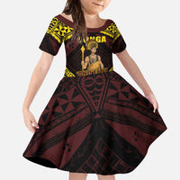 Tonga First King Family Matching Tank Maxi Dress and Hawaiian Shirt Ahoeitu Know Your Roots