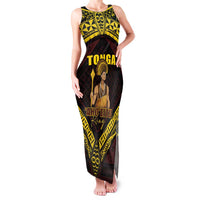 Tonga First King Family Matching Tank Maxi Dress and Hawaiian Shirt Ahoeitu Know Your Roots