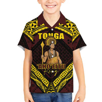 Tonga First King Family Matching Tank Maxi Dress and Hawaiian Shirt Ahoeitu Know Your Roots