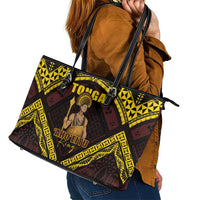 Tonga First King Leather Tote Bag Ahoeitu Know Your Roots