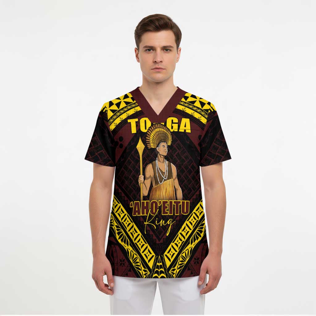 Tonga First King Scrub Top Ahoeitu Know Your Roots LT05 - Polynesian Pride
