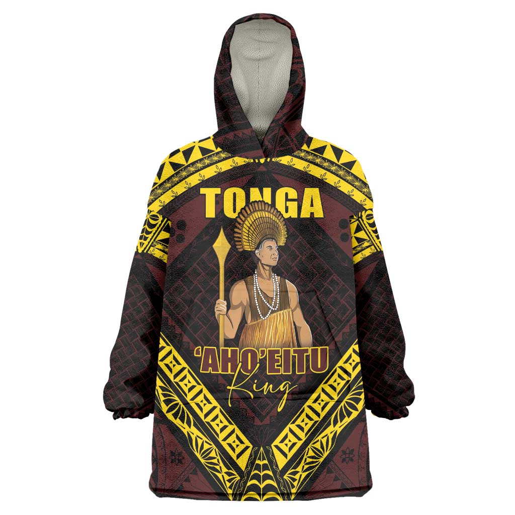 Tonga First King Wearable Blanket Hoodie Ahoeitu Know Your Roots