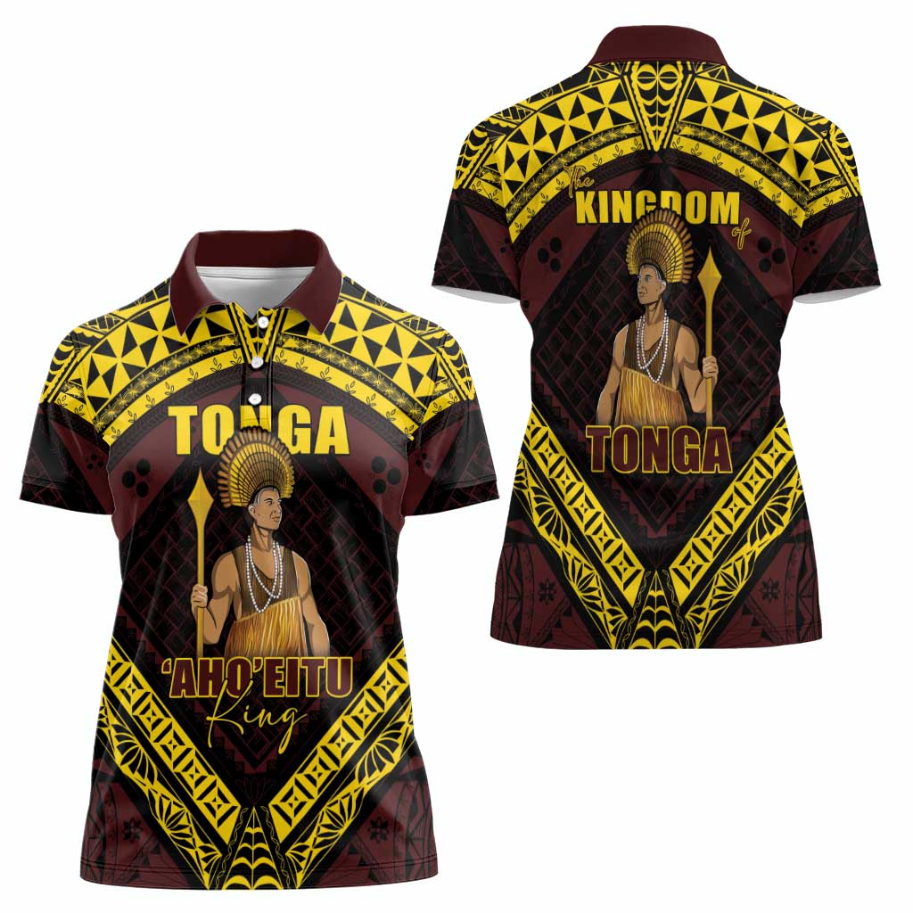 Tonga First King Women Polo Shirt Ahoeitu Know Your Roots
