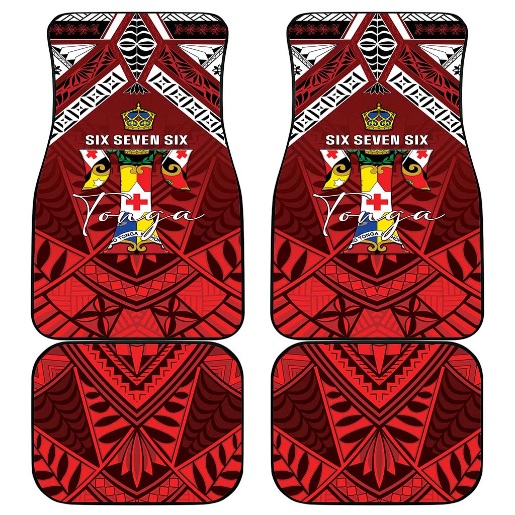 Tonga Emancipation Day Car Mats Tongan Kupesi Pattern