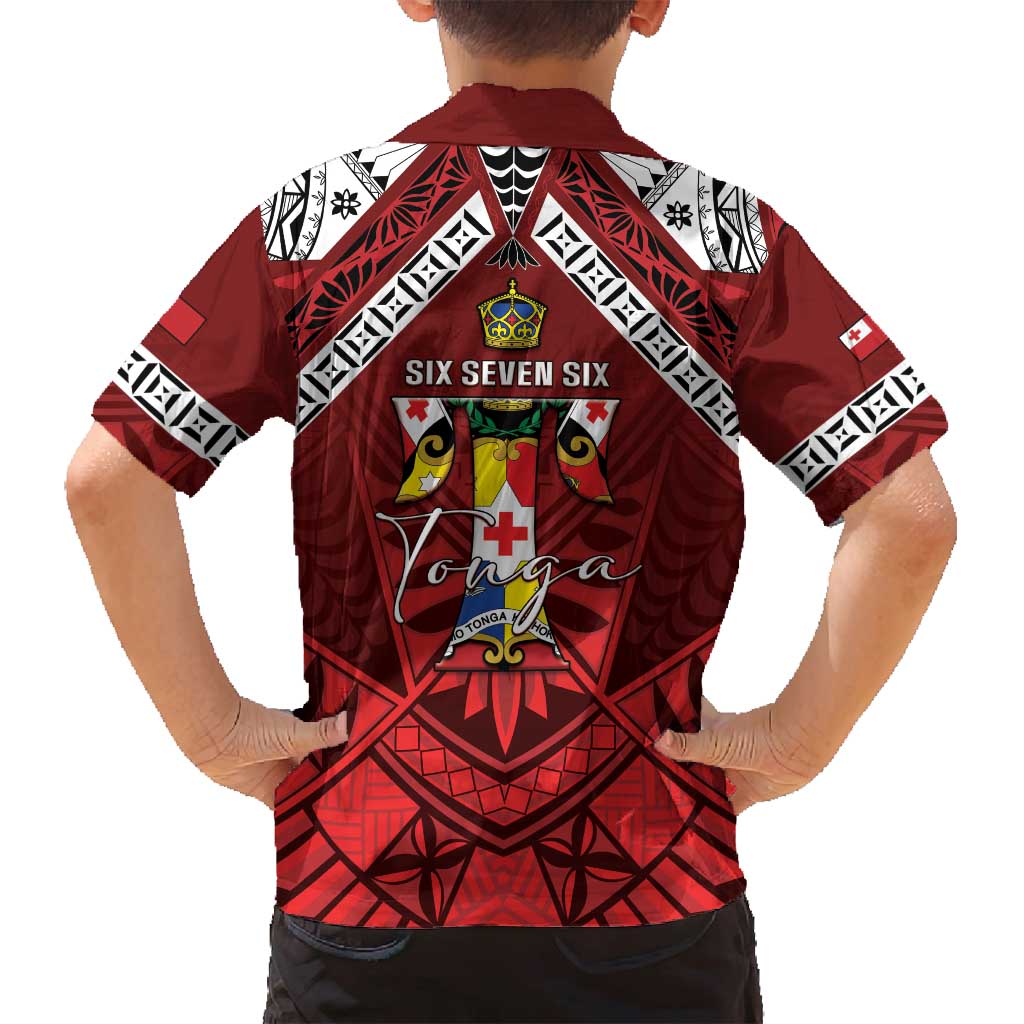 Tonga Emancipation Day Family Matching Long Sleeve Bodycon Dress and Hawaiian Shirt Tongan Kupesi Pattern LT05 - Polynesian Pride