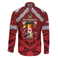 Tonga Emancipation Day Family Matching Long Sleeve Bodycon Dress and Hawaiian Shirt Tongan Kupesi Pattern LT05 - Polynesian Pride