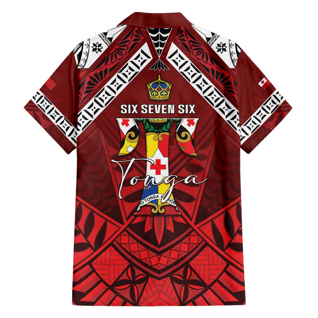 Tonga Emancipation Day Family Matching Off Shoulder Short Dress and Hawaiian Shirt Tongan Kupesi Pattern