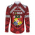 Tonga Emancipation Day Family Matching Off Shoulder Short Dress and Hawaiian Shirt Tongan Kupesi Pattern