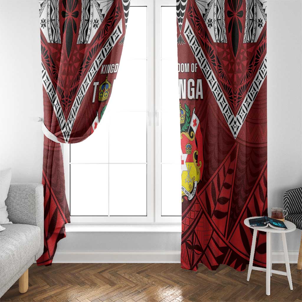 Tonga Emancipation Day Window Curtain Tongan Kupesi Pattern