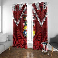 Tonga Emancipation Day Window Curtain Tongan Kupesi Pattern