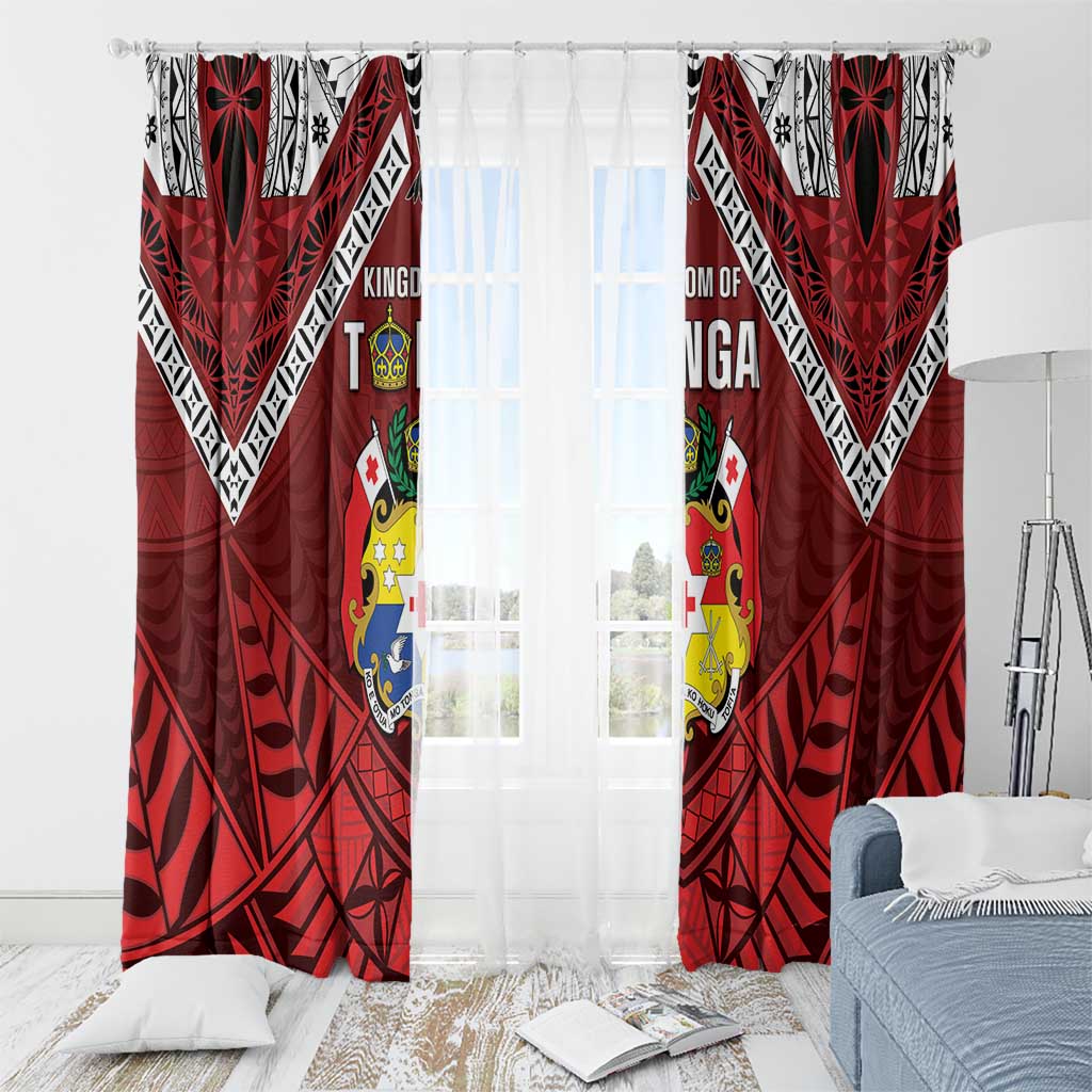 Tonga Emancipation Day Window Curtain Tongan Kupesi Pattern