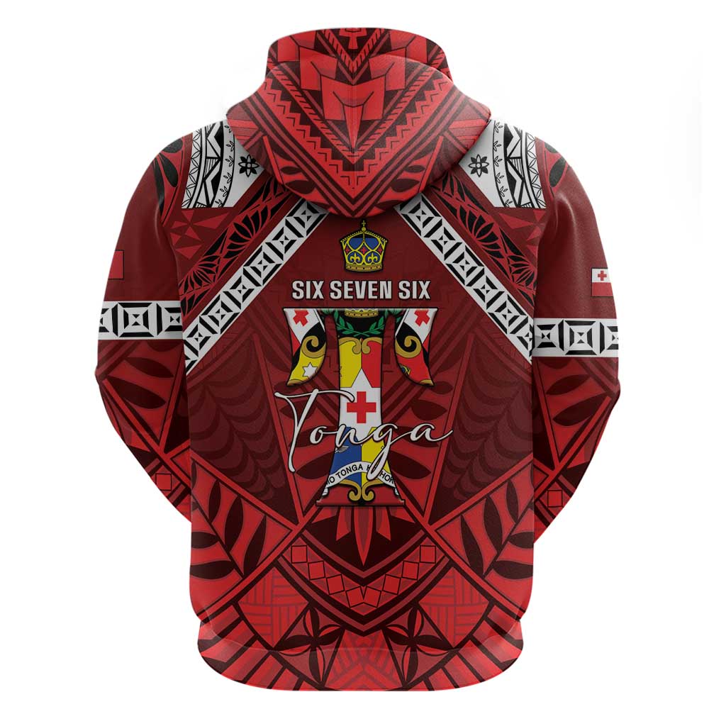 Tonga Emancipation Day Zip Hoodie Tongan Kupesi Pattern