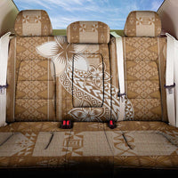 Tonga Kupesi Ngatu Back Car Seat Cover Vintage Brown Plumeria