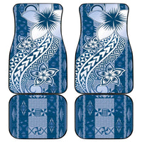 Tonga Kupesi Ngatu Car Mats Vintage Blue Plumeria