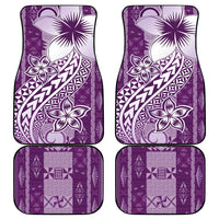 Tonga Kupesi Ngatu Car Mats Vintage Purple Plumeria