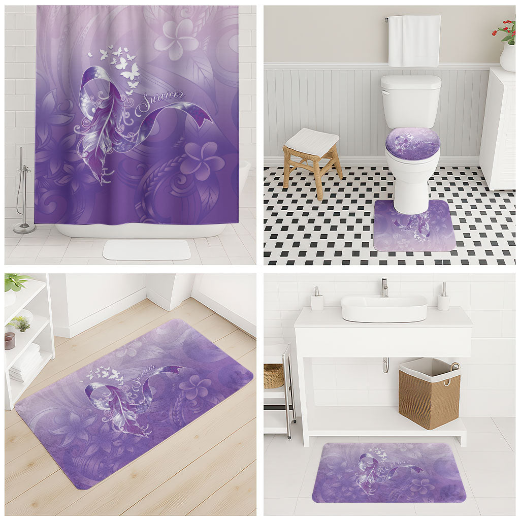 Lupus Awareness Month Bathroom Set Polynesian Style