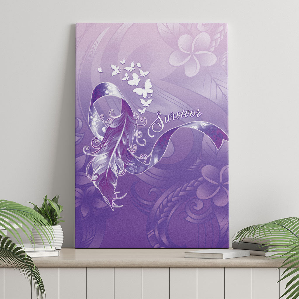 Lupus Awareness Month Canvas Wall Art Polynesian Style