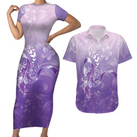 Lupus Awareness Month Couples Matching Short Sleeve Bodycon Dress and Hawaiian Shirt Polynesian Style