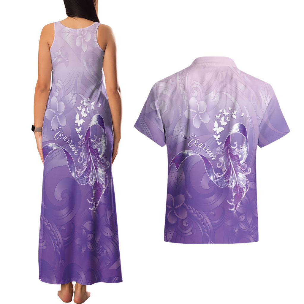 Lupus Awareness Month Couples Matching Tank Maxi Dress and Hawaiian Shirt Polynesian Style LT05 - Polynesian Pride