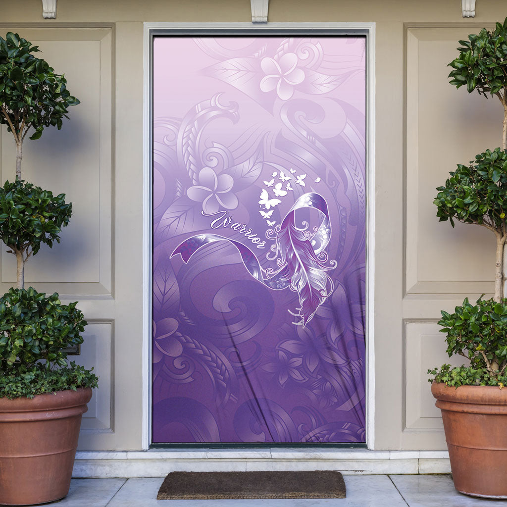 Lupus Awareness Month Door Cover Polynesian Style
