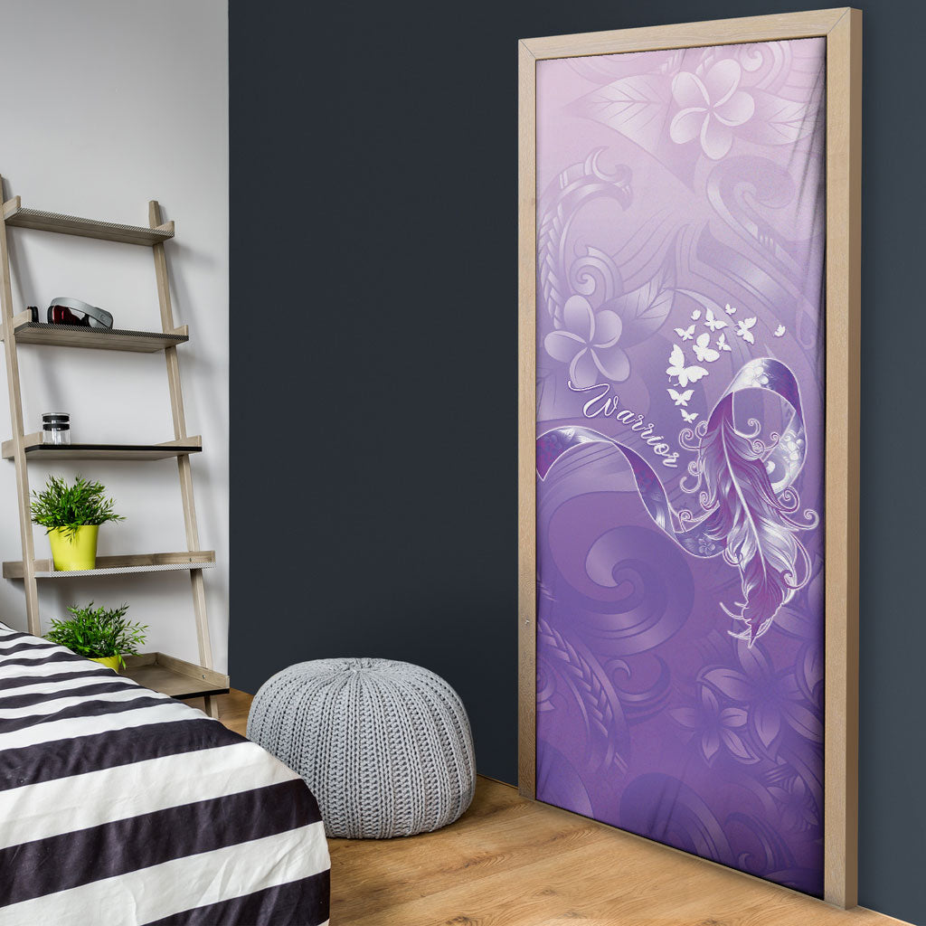 Lupus Awareness Month Door Cover Polynesian Style
