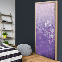 Lupus Awareness Month Door Cover Polynesian Style