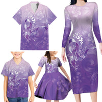 Lupus Awareness Month Family Matching Long Sleeve Bodycon Dress and Hawaiian Shirt Polynesian Style