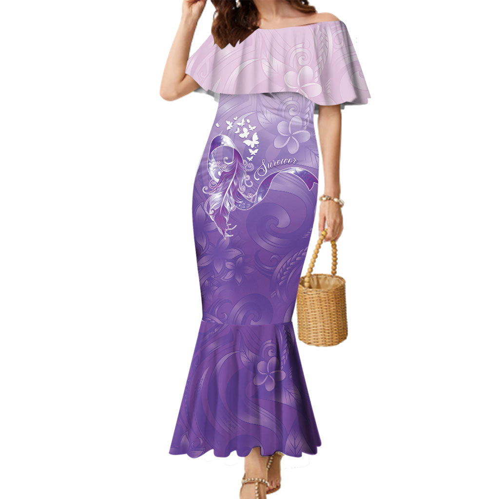 Lupus Awareness Month Family Matching Mermaid Dress and Hawaiian Shirt Polynesian Style