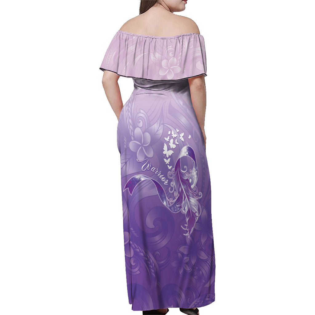 Lupus Awareness Month Family Matching Off Shoulder Maxi Dress and Hawaiian Shirt Polynesian Style