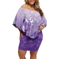 Lupus Awareness Month Family Matching Off Shoulder Short Dress and Hawaiian Shirt Polynesian Style