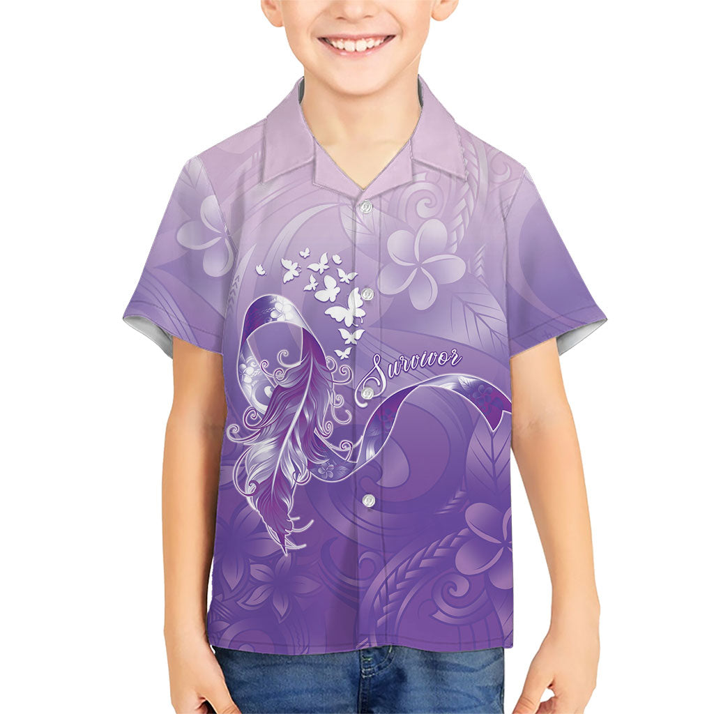 Lupus Awareness Month Family Matching Puletasi and Hawaiian Shirt Polynesian Style LT05 Son's Shirt Lilac - Polynesian Pride