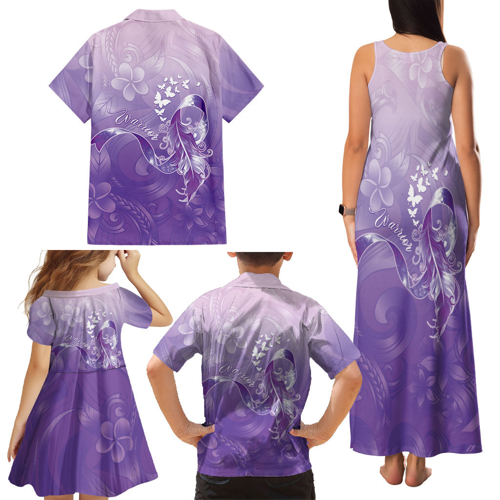 Lupus Awareness Month Family Matching Tank Maxi Dress and Hawaiian Shirt Polynesian Style