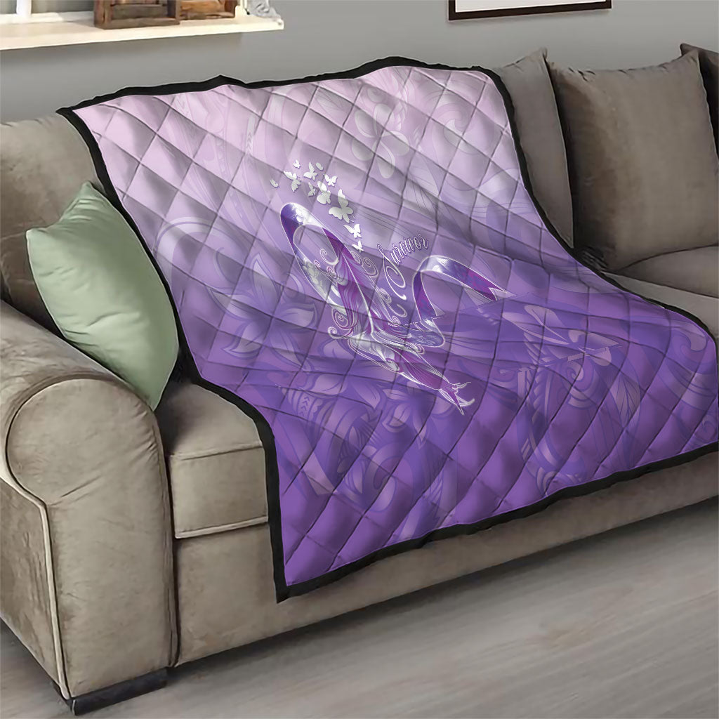Lupus Awareness Month Quilt Polynesian Style