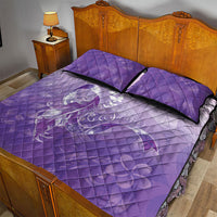 Lupus Awareness Month Quilt Bed Set Polynesian Style