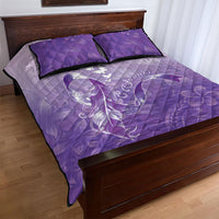 Lupus Awareness Month Quilt Bed Set Polynesian Style